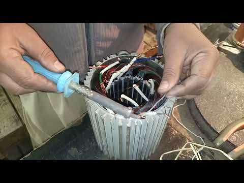 three phase induction motor rewinding. How to repair motor