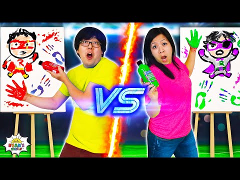 Mommy VS Daddy Painting and other Challenges!!