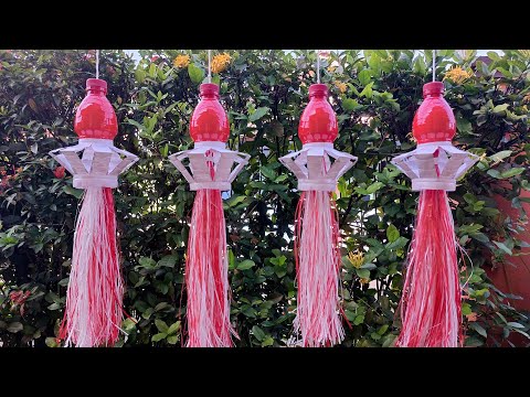 Dari Botol Plastik BEKAS _ Membuat Hiasan 17 Agustus dari Botol Plastik Bekas