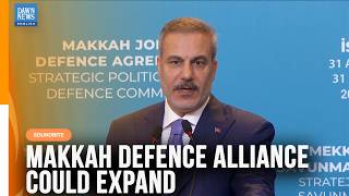 YouTube video thumbnail:  Turkey's FM Fidan Says More Countries Could Join Makkah Defence Alliance