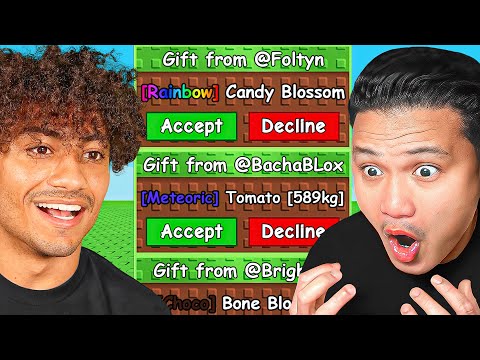 Begging YouTubers Until I Turn $0 Into $1 Trillion In Grow A Garden