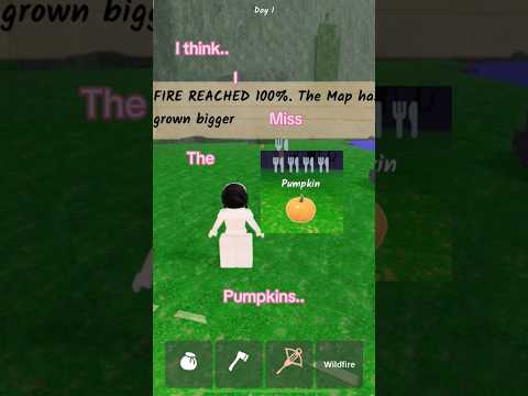 I MISS THE PUMPKINS-😱🎃 #shorts #roblox #99nightintheforest