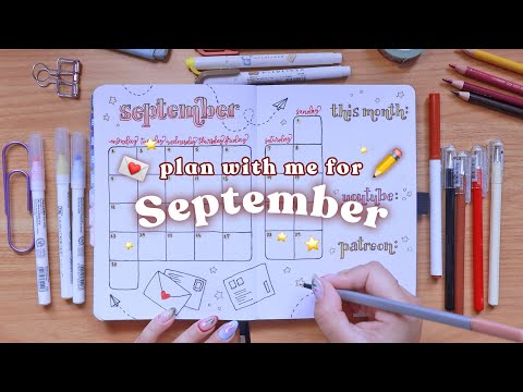 September Bullet Journal Spreads 💌 Plan With Me!