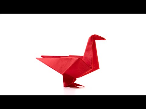 How to make a paper pigeon (Origami bird)