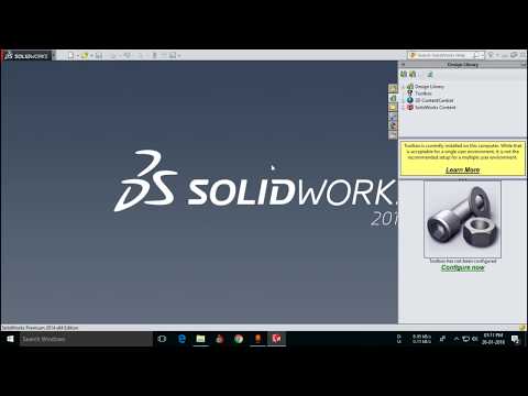 solidworks toolbox configuration problem