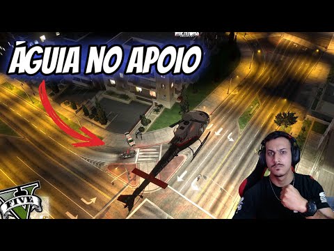 ROTA APOIO A POLÍCIA CIVIL + ÁGUIA NO APOIO ''PINOTE'' - GTA RP