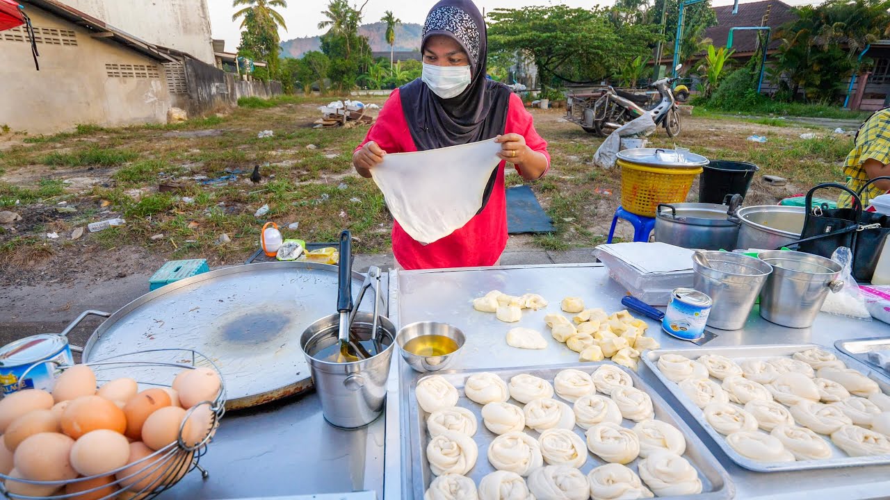 Street Food EGG ROTI! Market Eating Tour in Southeast Asia!
