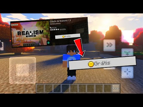 SHADERS/TEXTURA REALISM CRAFT REALISTA DA MARKETPLACE GRÁTIS  - MINECRAFT BEDROCK 1.21