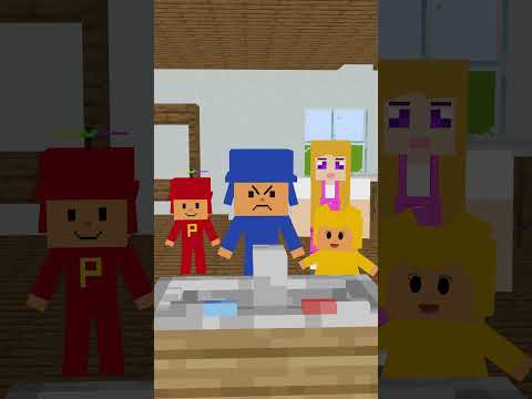 POCOYO LAVA LOS PLATOS #shorts #minecraft  #smilingcritters #sprunki #poppyplaytime4