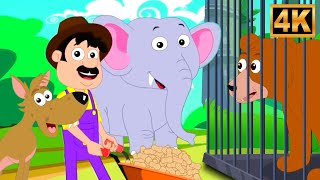Old MacDonald Had a Farm E-I-E-I-O, Farm Animals Song for Kids