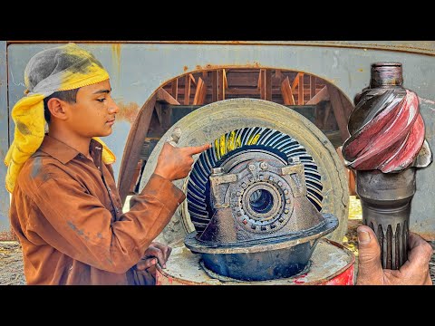 Rebuilding a Broken Differential Gear of a Truck to its Orignal Shape with the Art of Hand