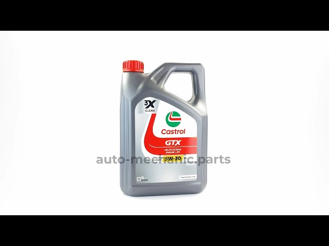 Моторное масло CASTROL GTX 5W-30 C4, 4 литра, видео - интернет-магазин Auto-Mechanic