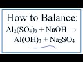 Balancing Chemical Equations Concepts