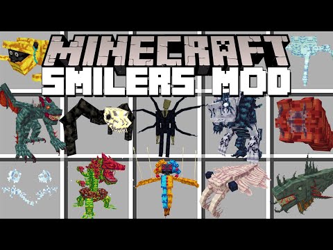Minecraft SCARY SMILERS MOBS / SMILERS MOD! (Minecraft Mods)