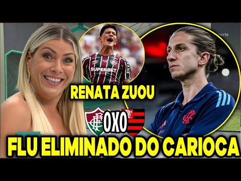 😂RENATA FAN ZUOU O FLU "MENGÃO ELIMINOU O FLUMINENSE DO CARIOCA" FLUMINENSE 0X0 FLAMENGO