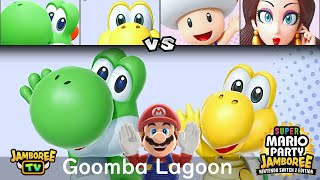 Super Mario Party Jamboree TV Yoshi and Koopa Troopa vs Toad and Pauline in Goomba Lagoon