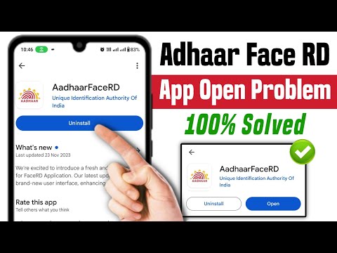 aadhaar face rd app install problem | aadhaar face rd open nahi ho raha hai | aadhaar face rd app