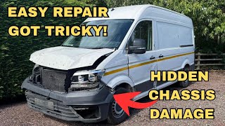REPAIRING A CRASH DAMAGED VW CRAFTER WITH A FEW HIDDEN SURPRISES!