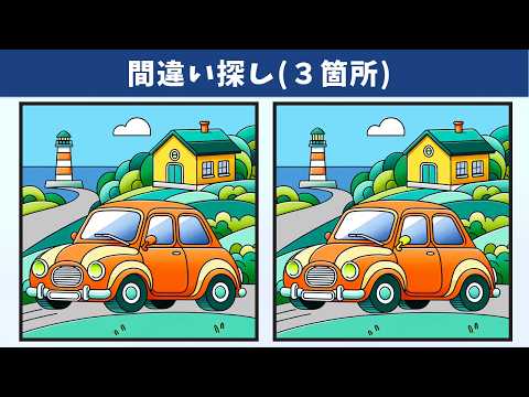 【間違い探し】細かい違いが難しい！動画の脳トレに挑戦して、集中力・記憶力を向上！【クイズ】