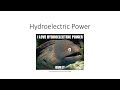 Hydroelectric Power Concepts
