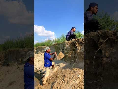 Why are you cutting away the soil?