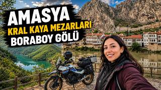 AMASYA'NIN EN GÜZEL NOKTALARI - Boraboy Gölü, Kaya Mezarı / Tek Kadın Tek Motor 81 İl Türkiye Bl 204