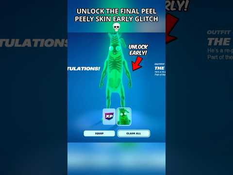 UNLOCK THE FINAL PEEL PEELY SKIN EARLY in Fortnite😳 (Chapter 6) #fortnite #foryou #shortsfeed #fy