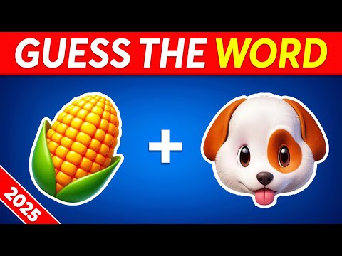 Guess The WORD By Emojis? 🤔🙄 Emoji Quiz 2025