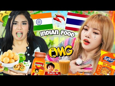 Thai Girl 🇹🇭 Tries SPICY Indian Food 🇮🇳 for First Time 🥵 *Shocking* Reactions 😱