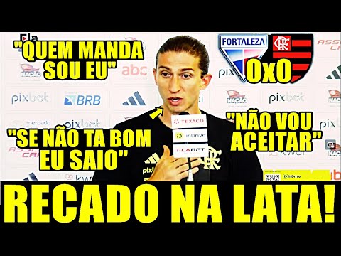 COLETIVA DE FILIPE LUIS APÓS FORTALEZA X FLAMENGO