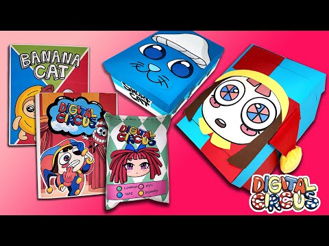 DIY THE AMAZING DIGITAL CIRCUS GAME BOOK AND MYSTERY BOX / SMURF CAT MYSTERY BOX/UNBOXING@GLITCH