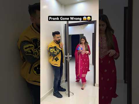 Prank Ulta Hogya 😱😂 Must Watch 😝 #prankgonewrong #rajatswati #prankvideo #funny #funnycouple