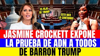 Melania pierde el control tras revelarse el ADN de Barron — Jasmine Crockett la DESTROZA en vivo
