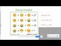 Emoji Value and Arithmetic Problems