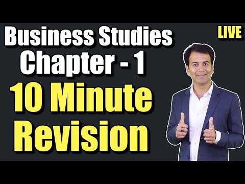 Business Studies - Class 12 - Chapter 1 - Quick...