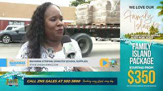 YouTube video thumbnail: Bahamas Striping Donates School Supplies