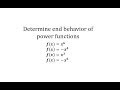 Understanding End Behavior of Power Functions