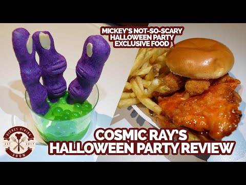 Trying ALL the Cosmic Ray's Mickey's Not-So-Scary Halloween Party Exclusive Food