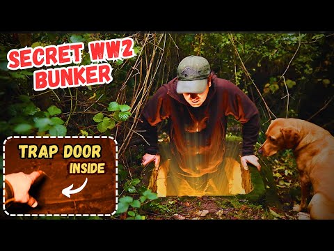 EXPLORING A WW2 BUNKER Hidden in the Forest | Secret Door Found | Abandoned Stealth War Shelter