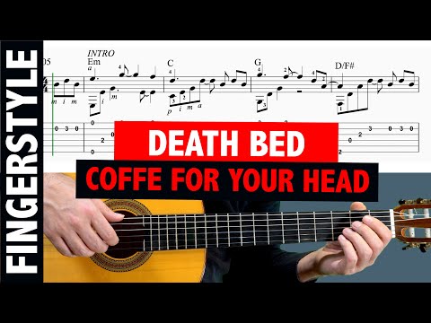 Death Bed Coffe For Your Head - EASY FINGERSTYLE GUITAR