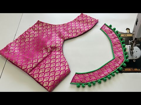 Latest Blouse Designs | Potli Button Blouse Design | Cutting And Stitching Back Neck Blouse Design