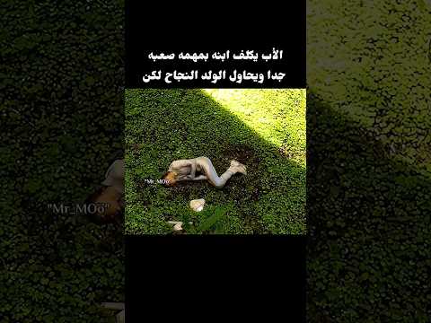 الاب يكلف ابنه بمهمه خطيره جدا ويحاول الولد النجاح فيها لكن 😮
