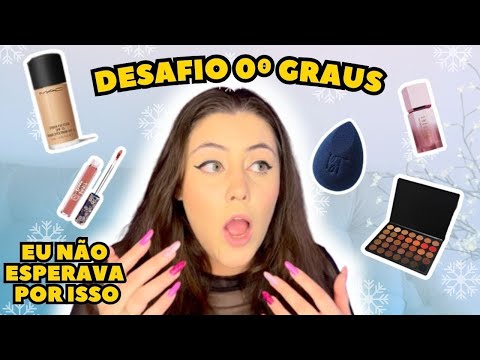 DESAFIO CONGELEI TODAS AS MINHAS MAQUIAGENS *ESTRAGUEI TUDO? ❄️ | CAROLINA TOSCAN