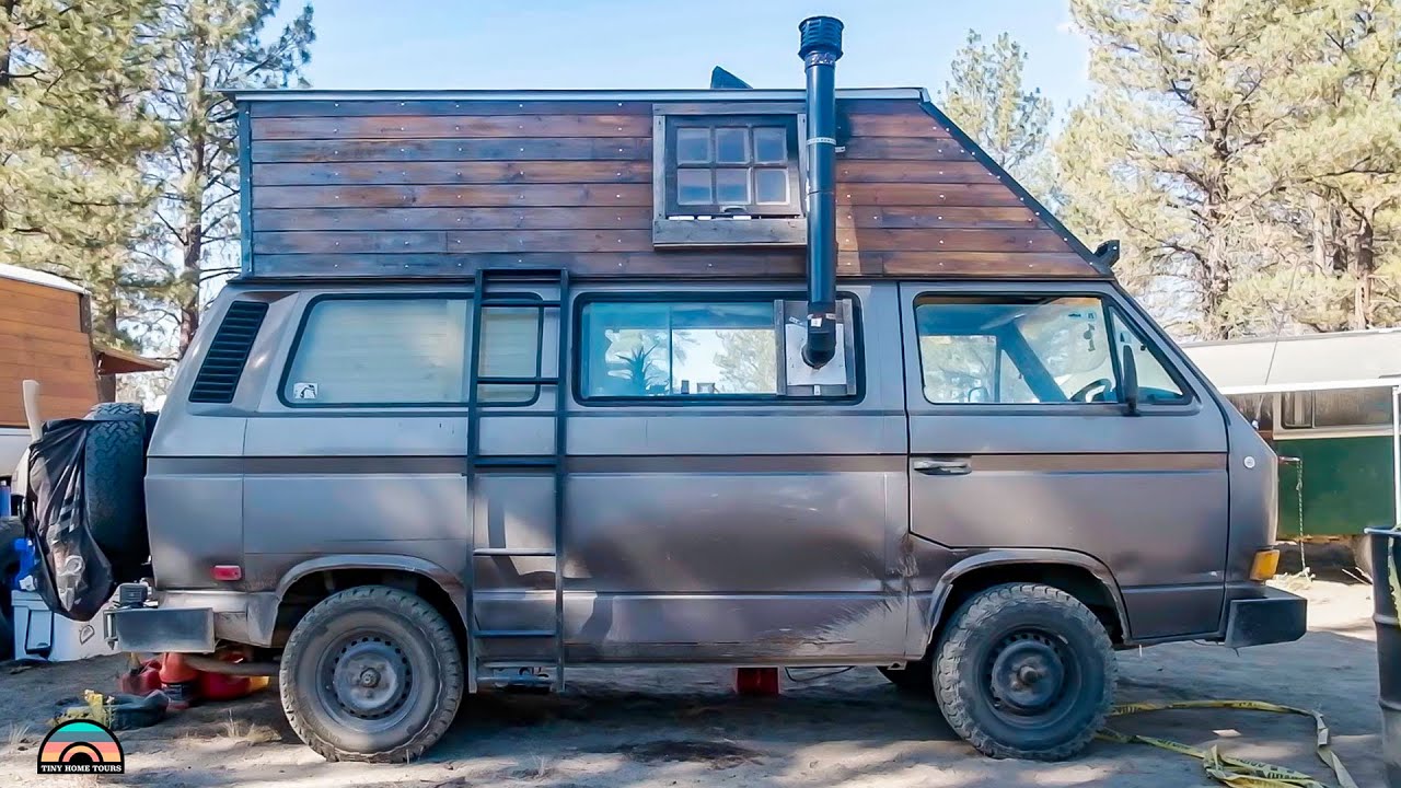 Camper Van w/ Custom Built Wood Hightop