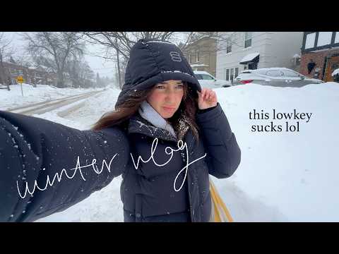 SNOW DAY vlog: glow up routine, heatless curls, a new soup & staying sane (ish)