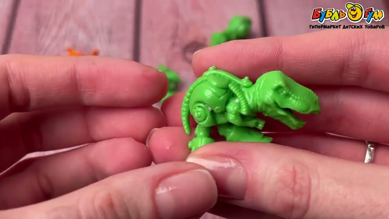 Раскопки Большой набор Технозавры 6фигурок - видео Раскопки Большой набор Технозавры 6фигурок - видео