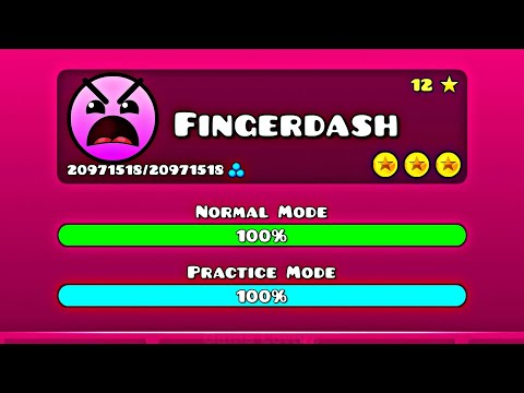 Fingerdash All Coins 100% Complete :)Geometry Dash