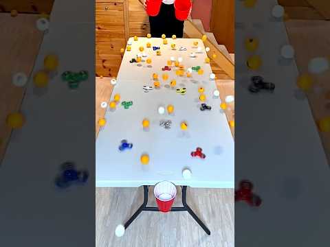 How Many Ping Pong Balls Will It Take? #shorts #trickshots #trickshot #satisfying