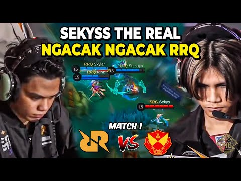 SEKYS THE NEXT LEVEL JUNGLER! RRQ DI COMEBACK :( RRQ VS SRG M6 MATCH 1