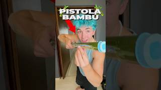 Hice una PISTOLA de bambú😱🔫🔥